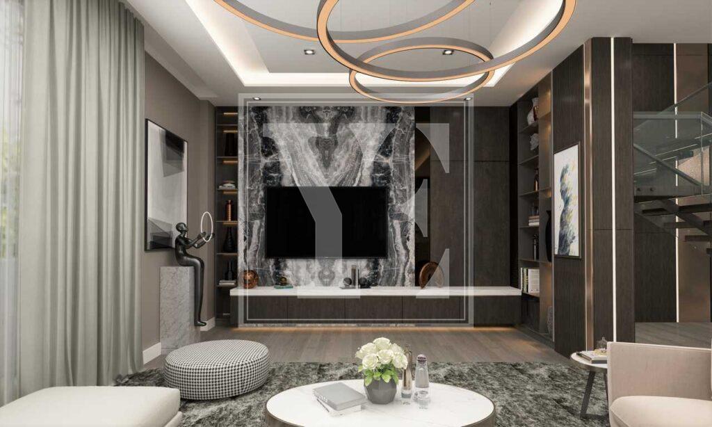 ویلای شیک 4+1 تریبلکس با چشم انداز شگفت انگیز در آلانیا