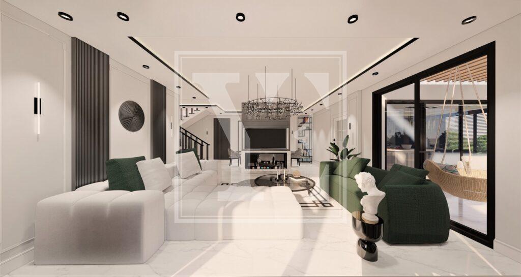 Дворівнева вілла в красивому районі Бекташ