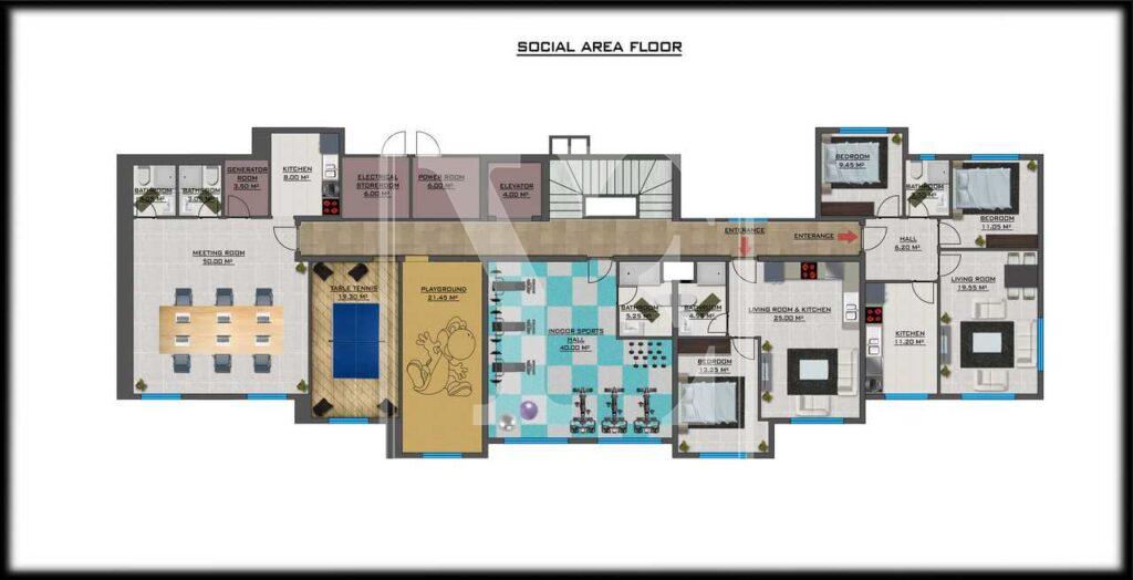 Gemütliche Dach-Maisonette 3+1 in bester Lage in Avsallar