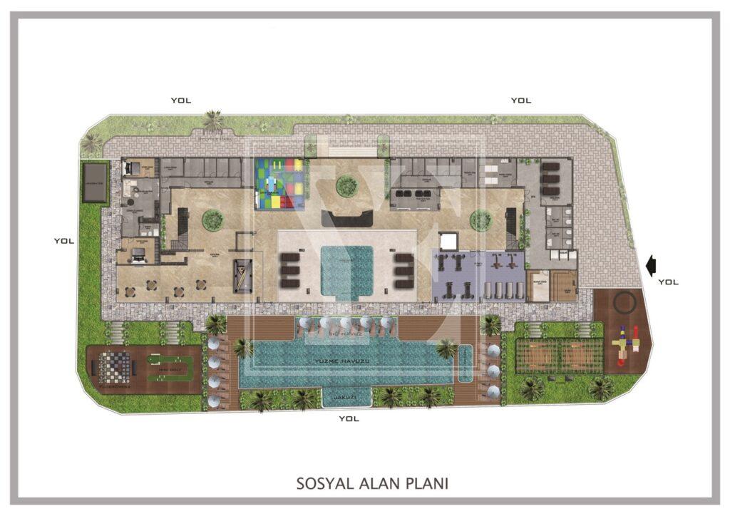 Красивий і сучасний дуплекс на даху 3+1 в елітному проекті в Аланії