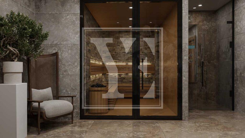 آپارتمان شیک 1+1 با منظره زیبای دریا در مرکز آلانیا