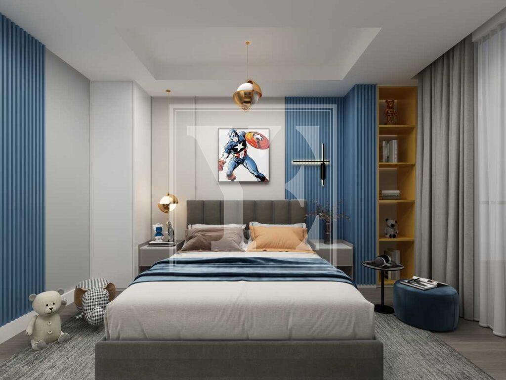 ویلای شیک 4+1 تریبلکس با چشم انداز شگفت انگیز در آلانیا