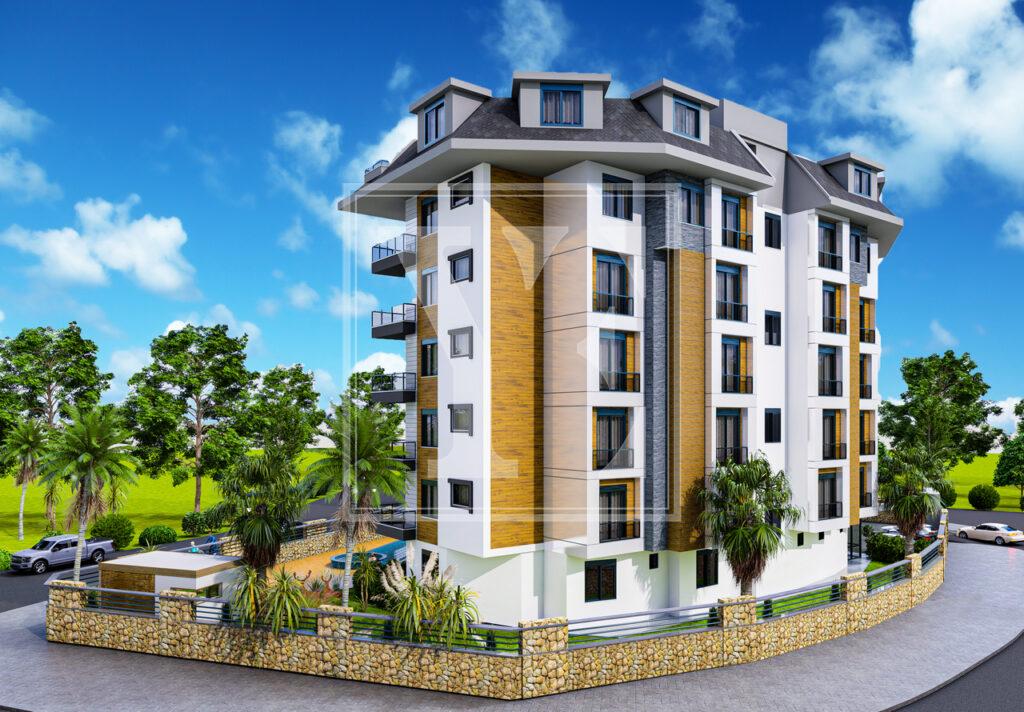 Отличная двухкомнатная квартира в Тосмуре.