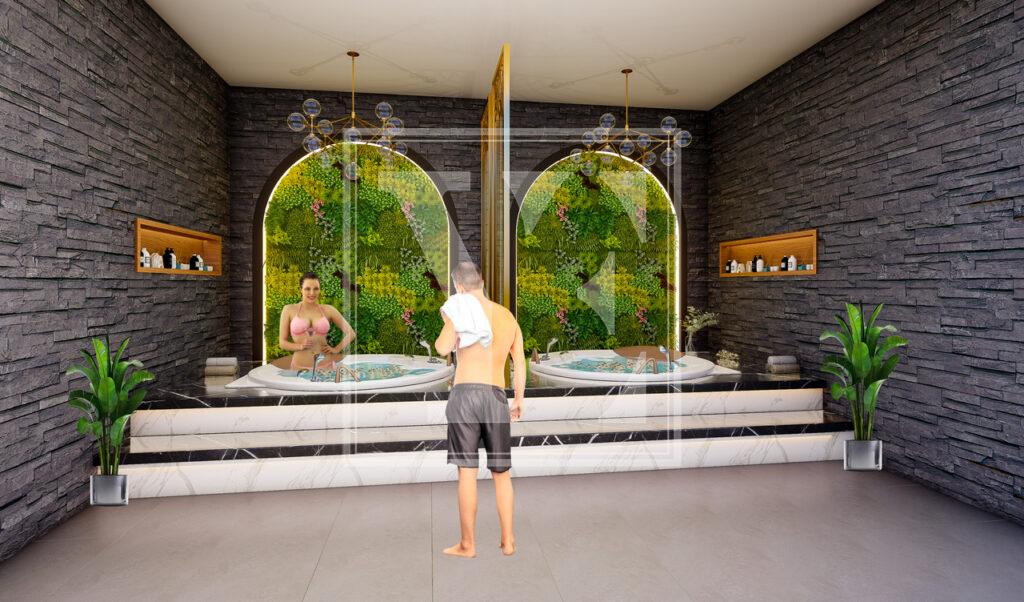 آپارتمان دو اتاقه زیبا در اوبا