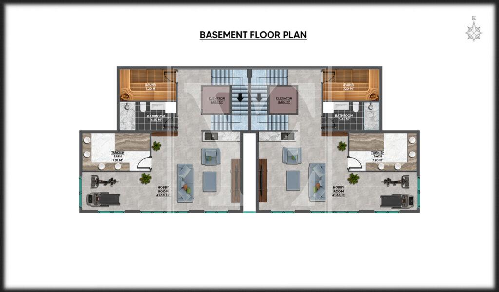 Luxury 4+1 sea view villa in Tepe