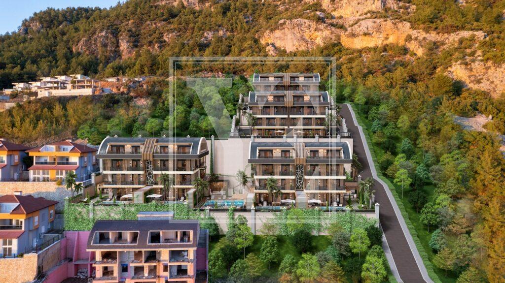 Luxury 4+1 sea view villa in Tepe