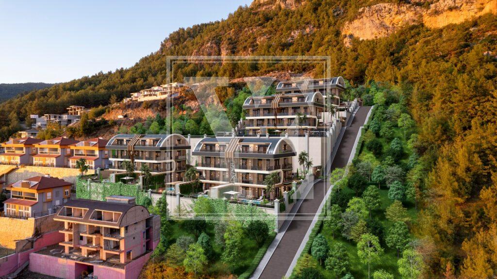 Luxury 4+1 sea view villa in Tepe