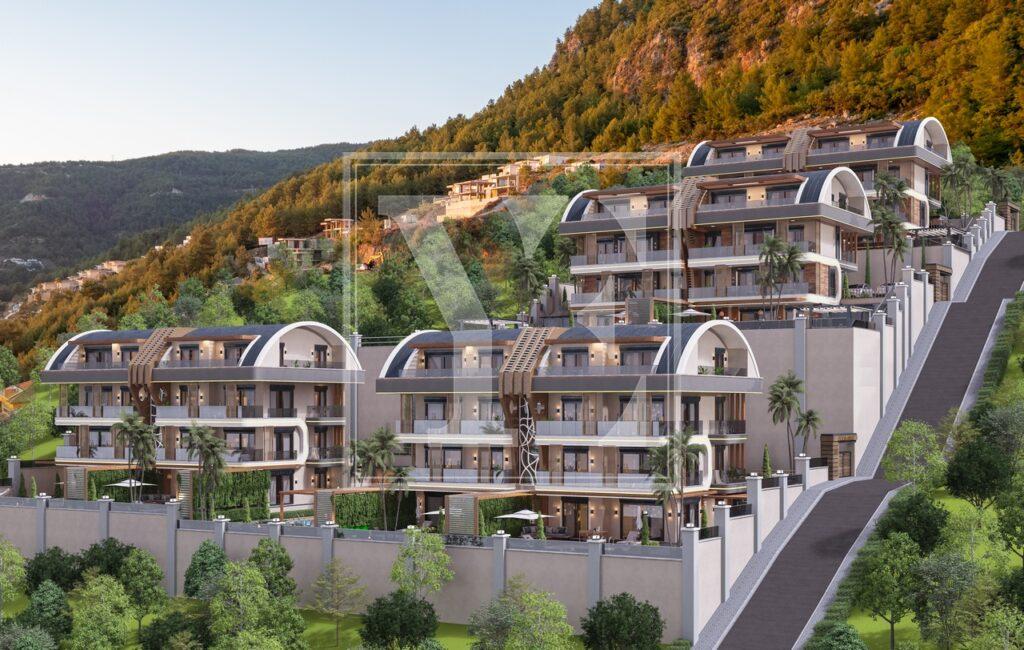 Luxury 4+1 sea view villa in Tepe