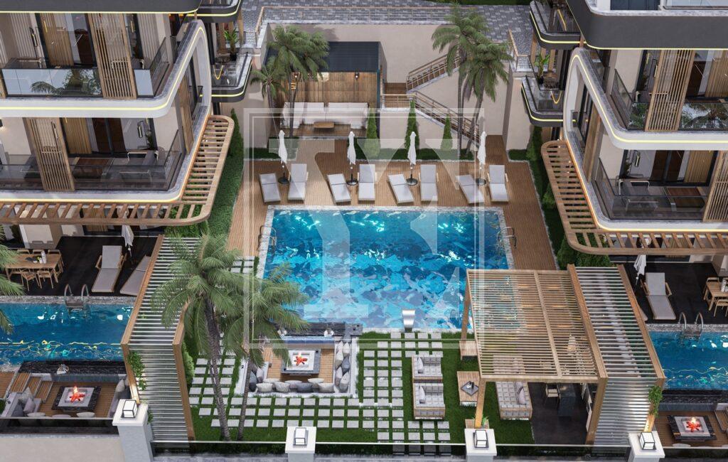 Luxury 4+1 sea view villa in Tepe