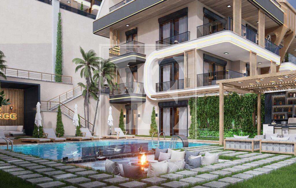 Luxury 4+1 sea view villa in Tepe