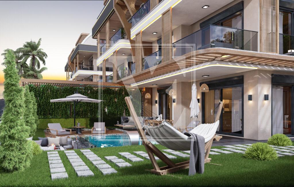 Luxury 4+1 sea view villa in Tepe