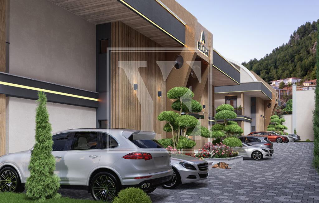 Luxury 4+1 sea view villa in Tepe