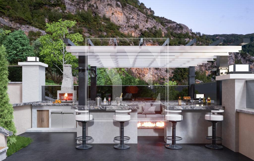 Luxury 4+1 sea view villa in Tepe