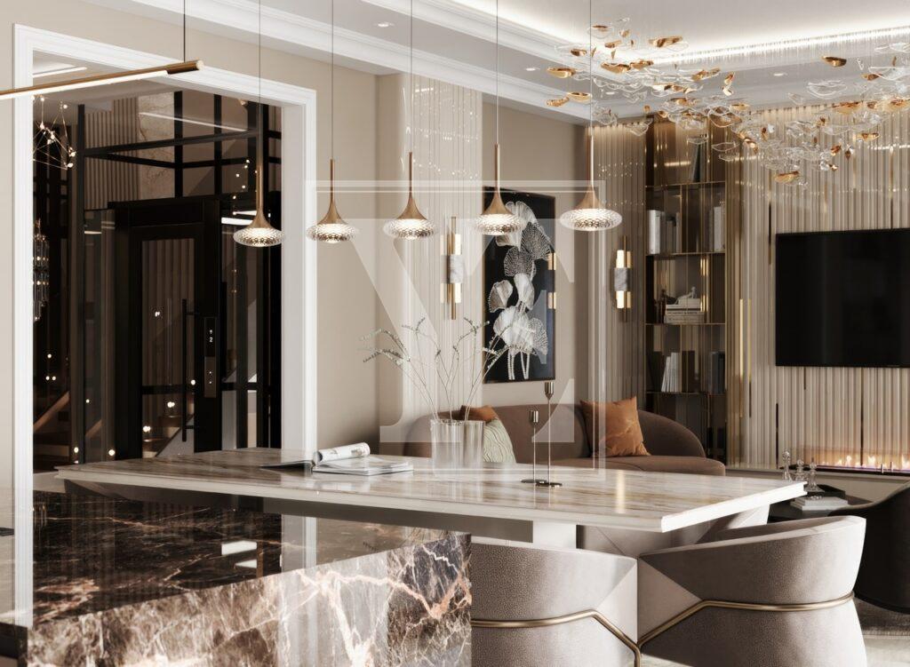 Luxury 4+1 sea view villa in Tepe