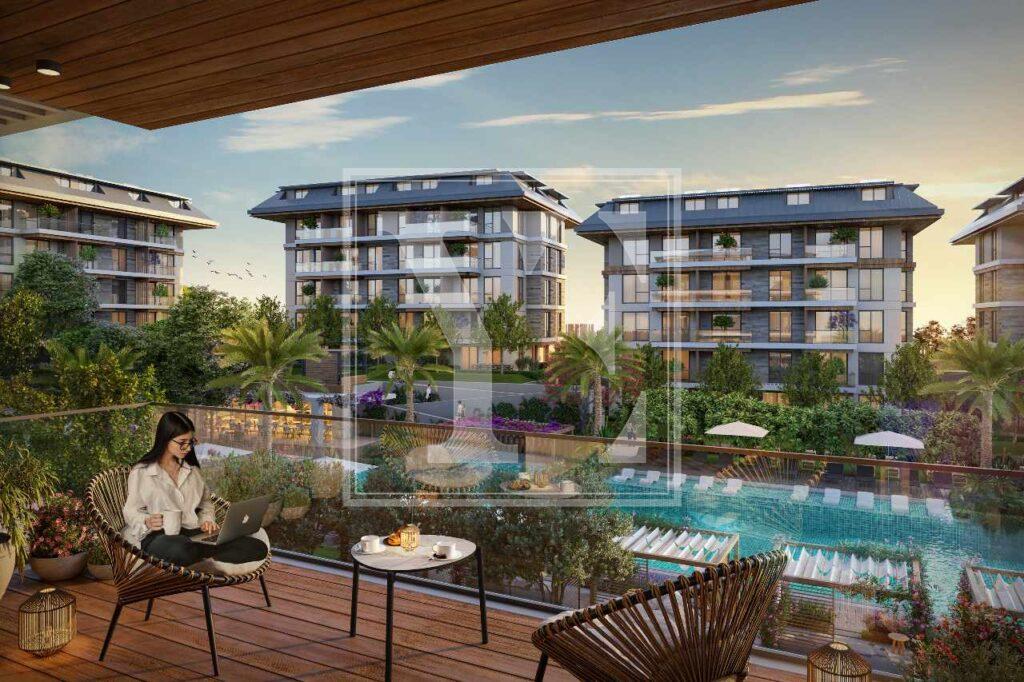 Купить трехкомнатную квартиру в Алании, Оба