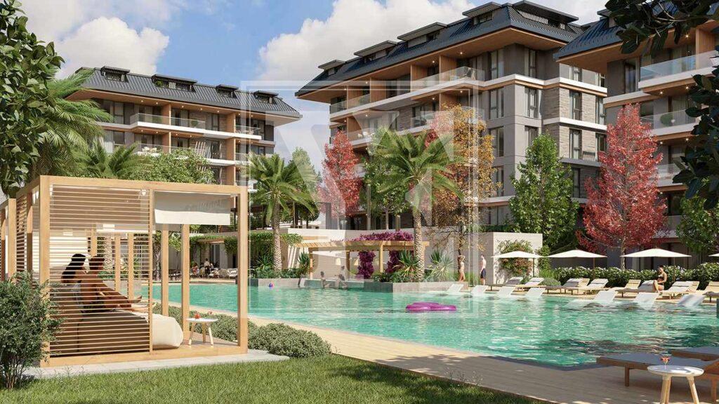 Купить трехкомнатную квартиру в Алании, Оба